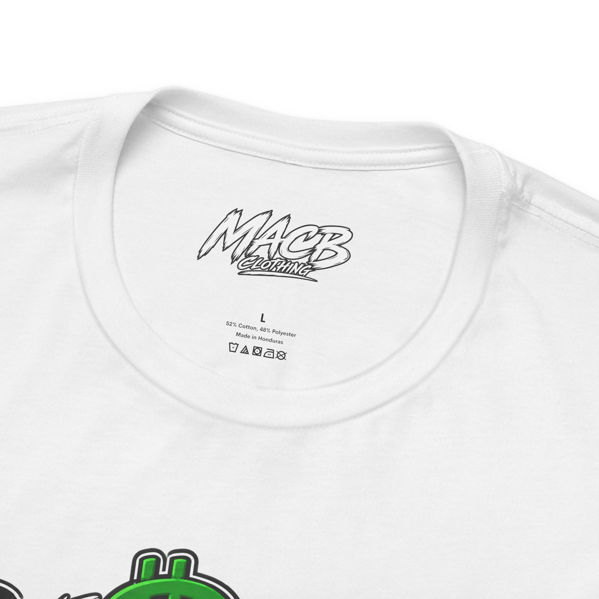 Unisex white color dark font combo