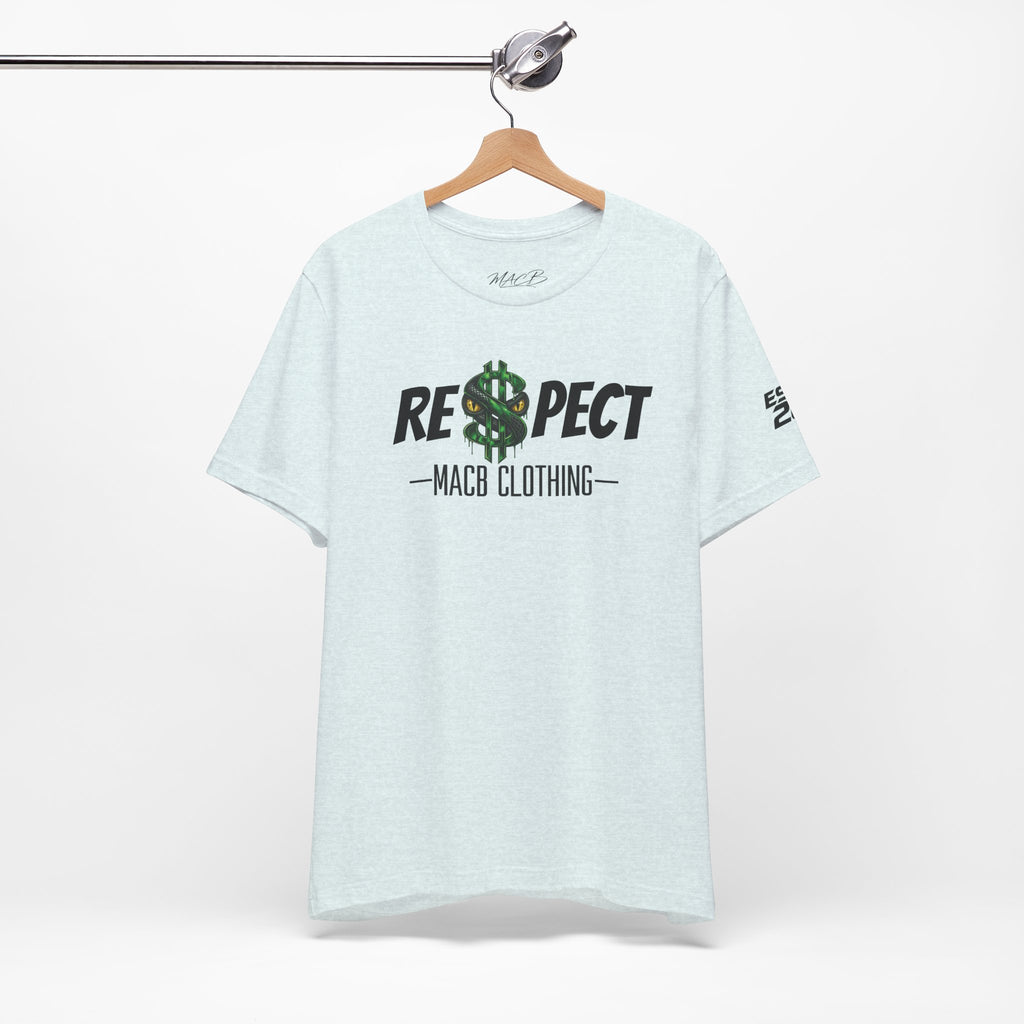 MACB updated S/Snake design unisex RE$PECT shirt