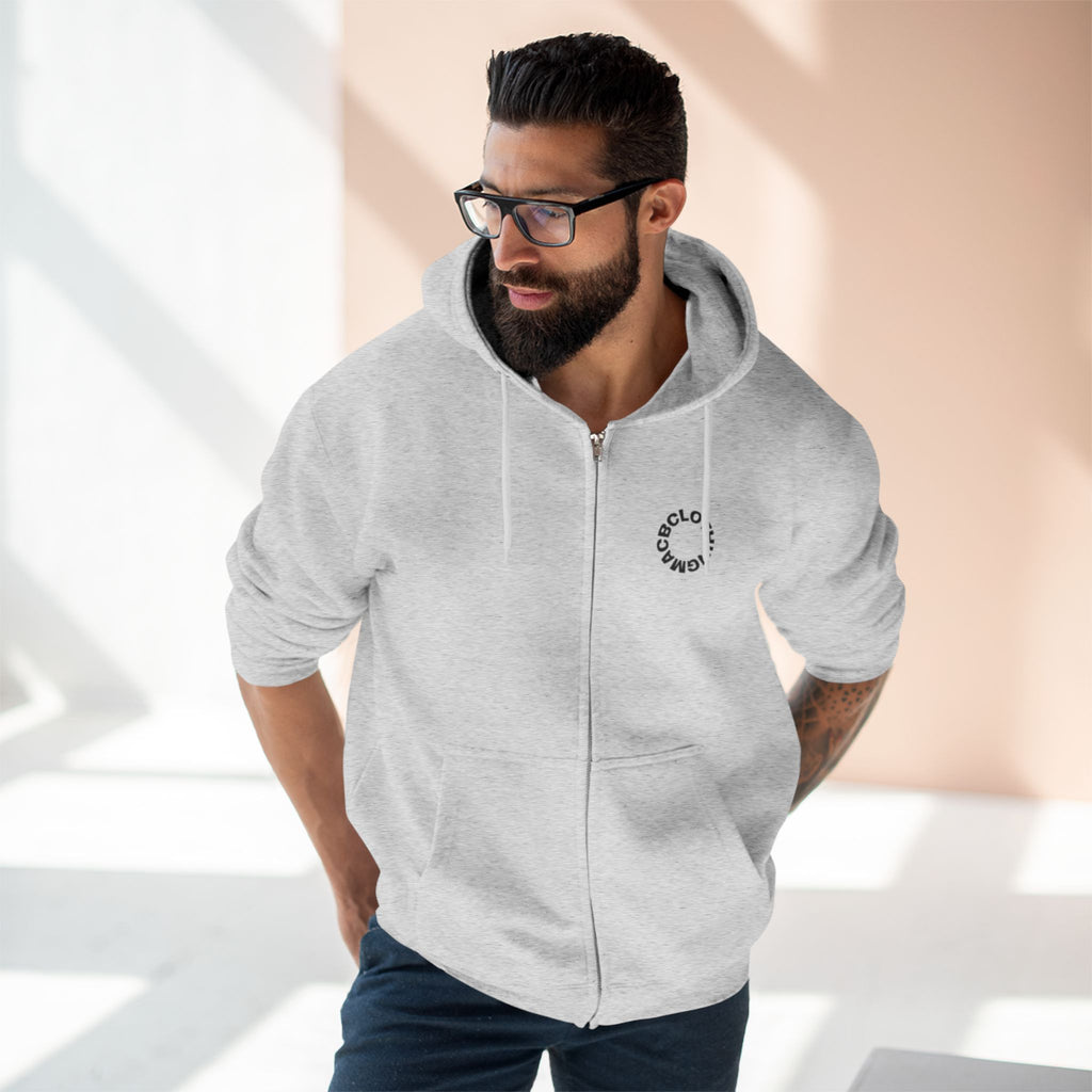 Unisex Zip Hoodie Large snake face back
