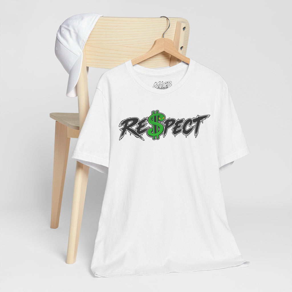 Unisex white color dark font combo