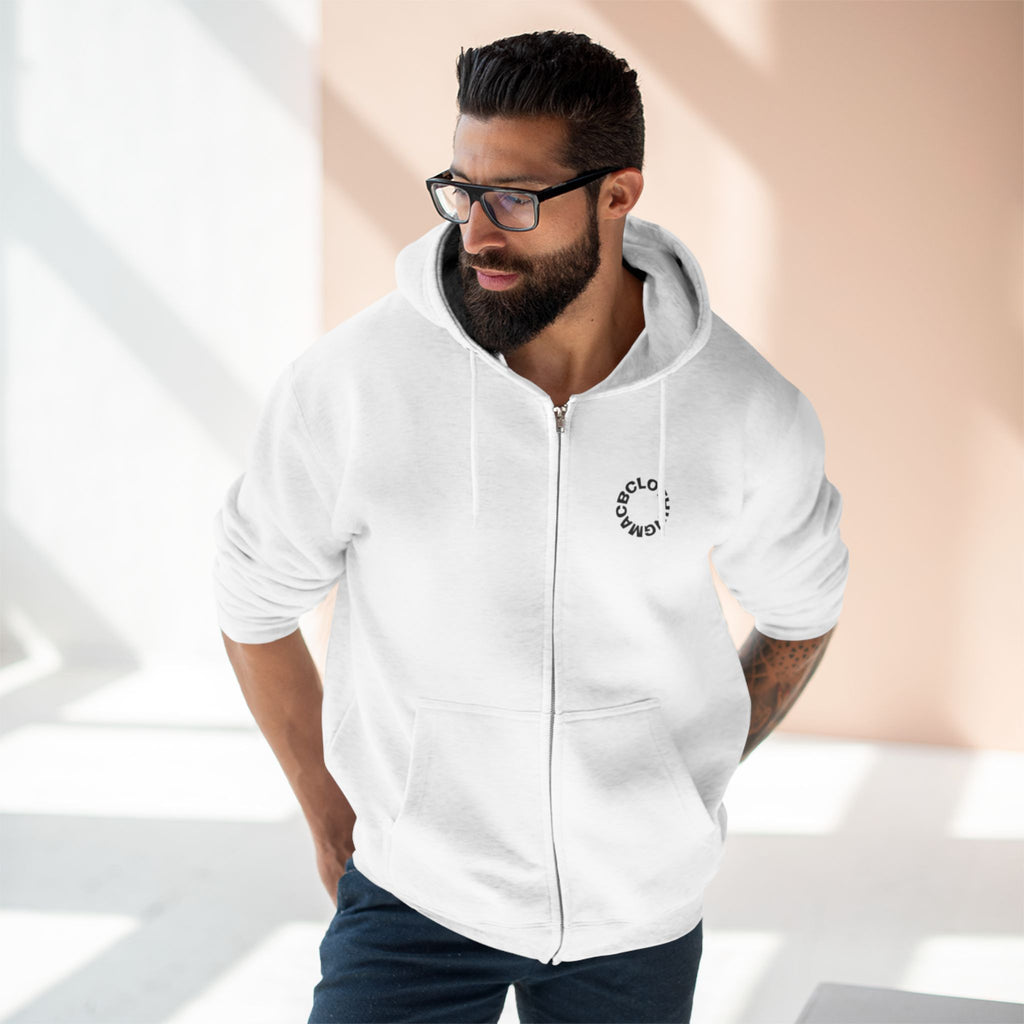 Unisex Zip Hoodie Large snake face back