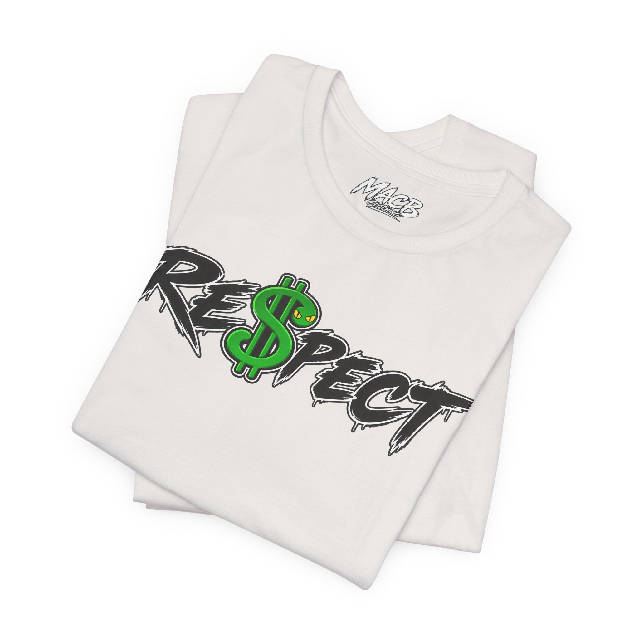 Unisex white color dark font combo