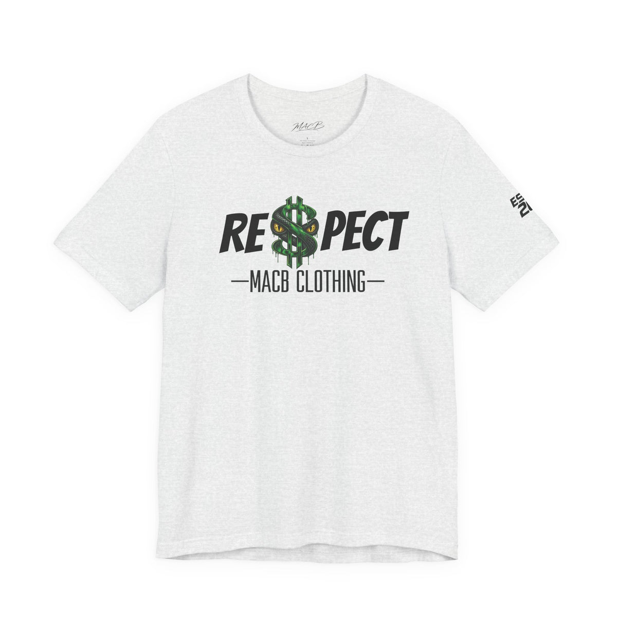 MACB updated S/Snake design unisex RE$PECT shirt