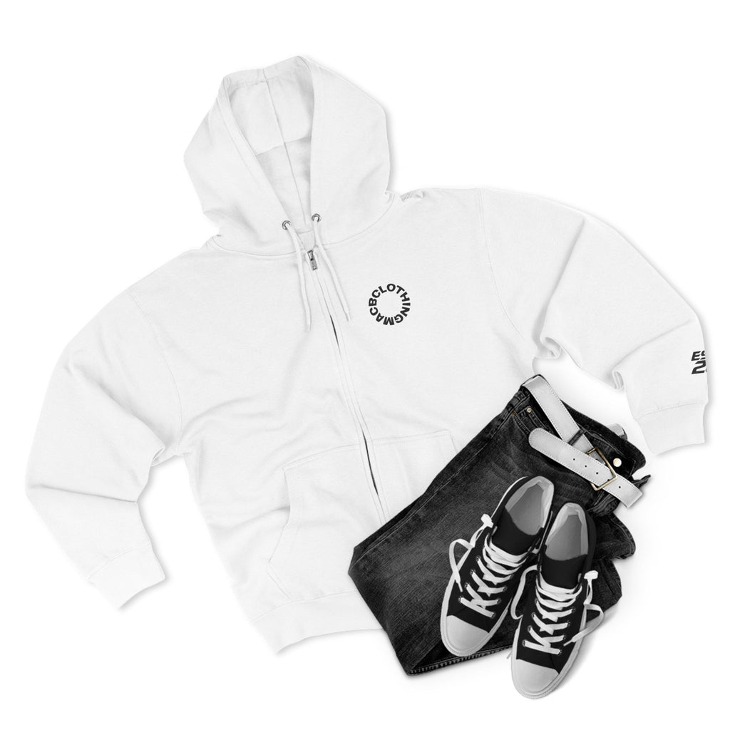Unisex Zip Hoodie Large snake face back