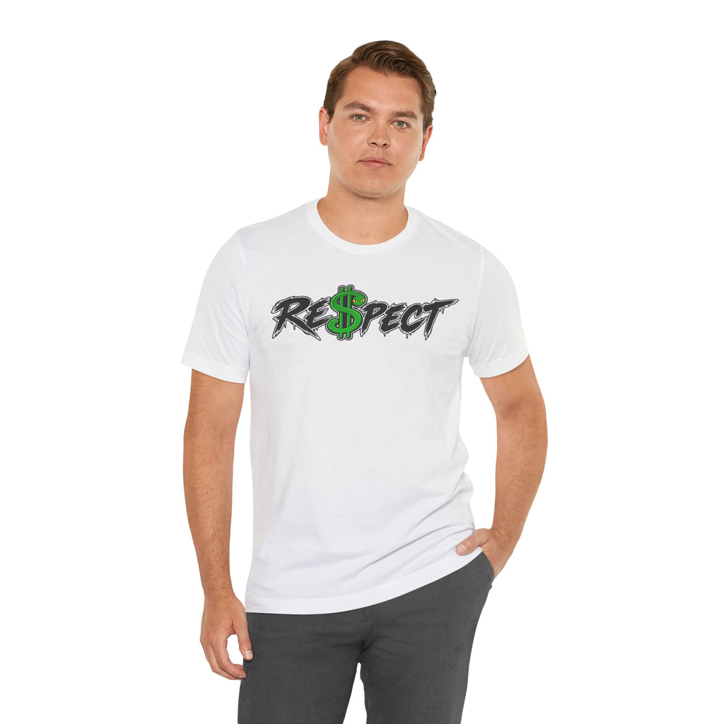 Unisex white color dark font combo