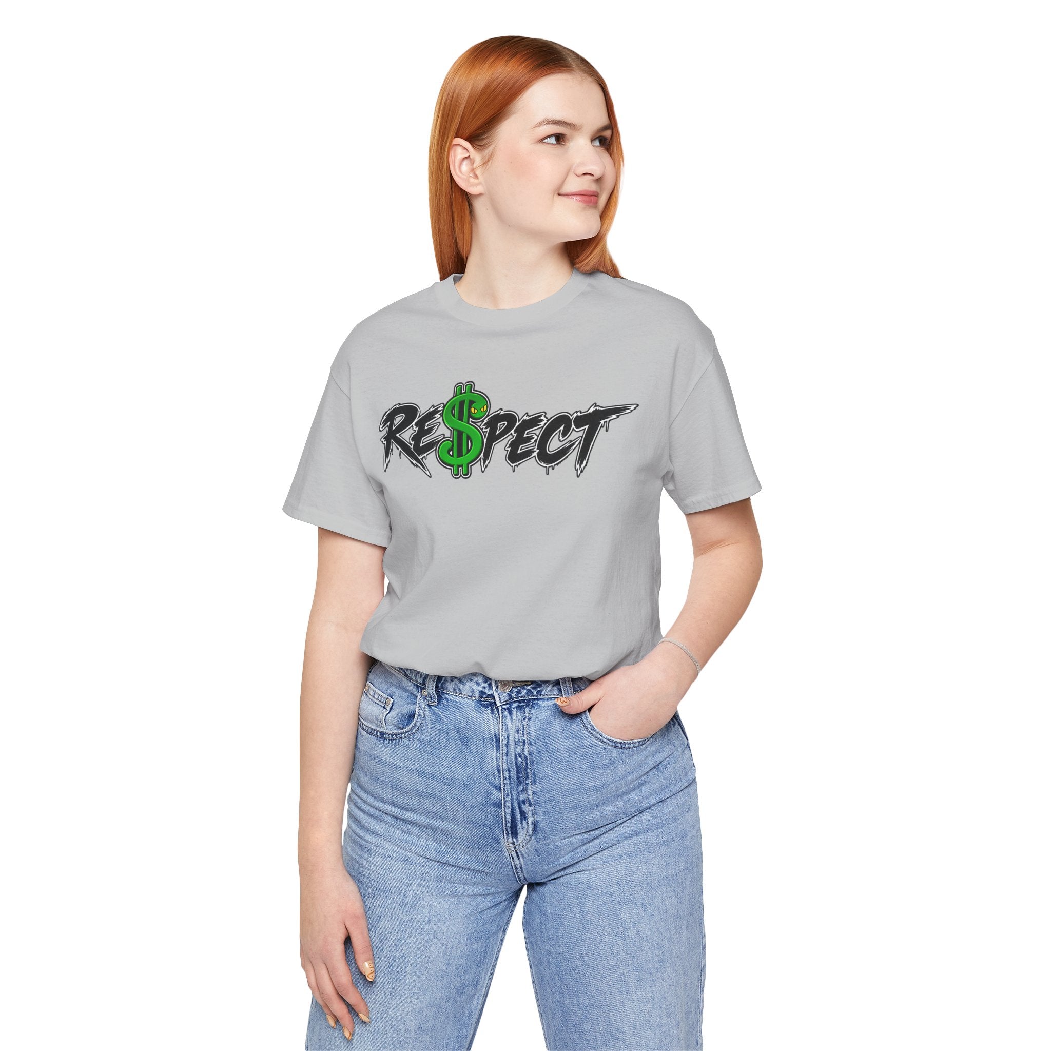 Unisex white color dark font combo
