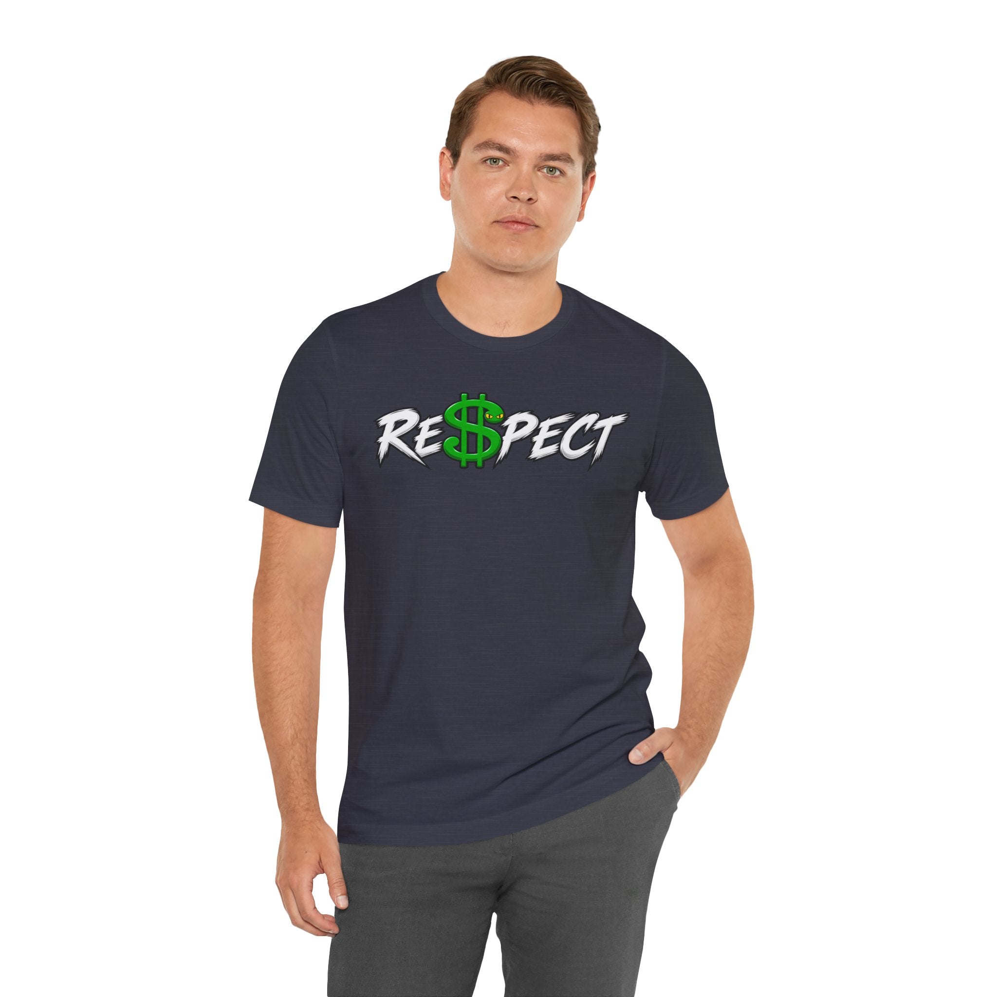 Unisex dark color white font combo