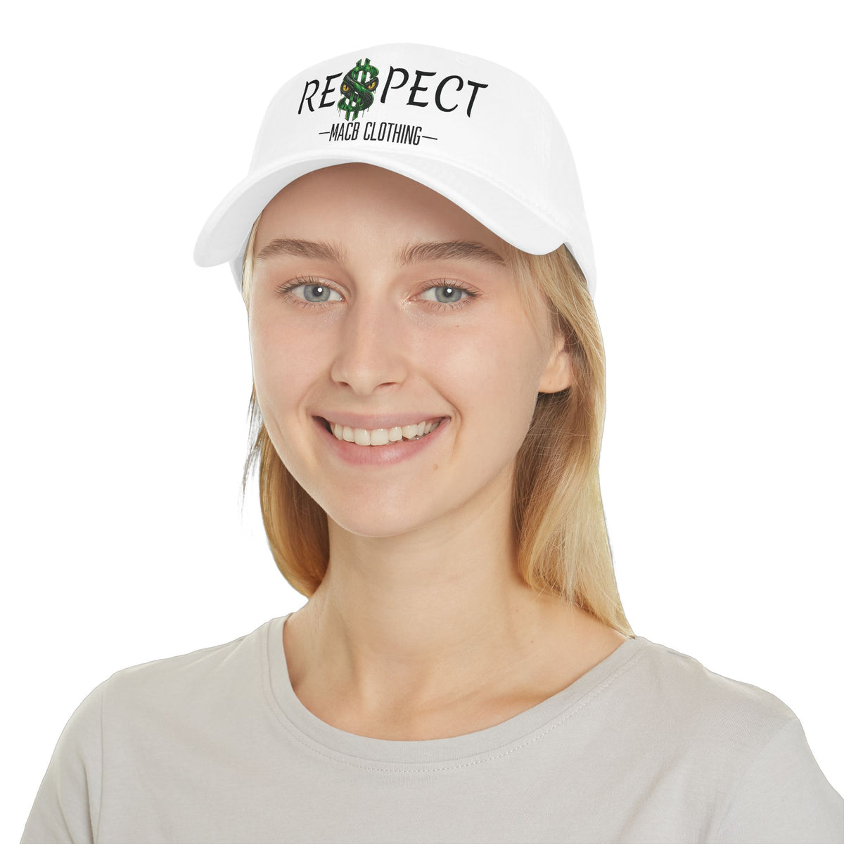 MACB DARK FONT RESPECT BASEBALL CAP
