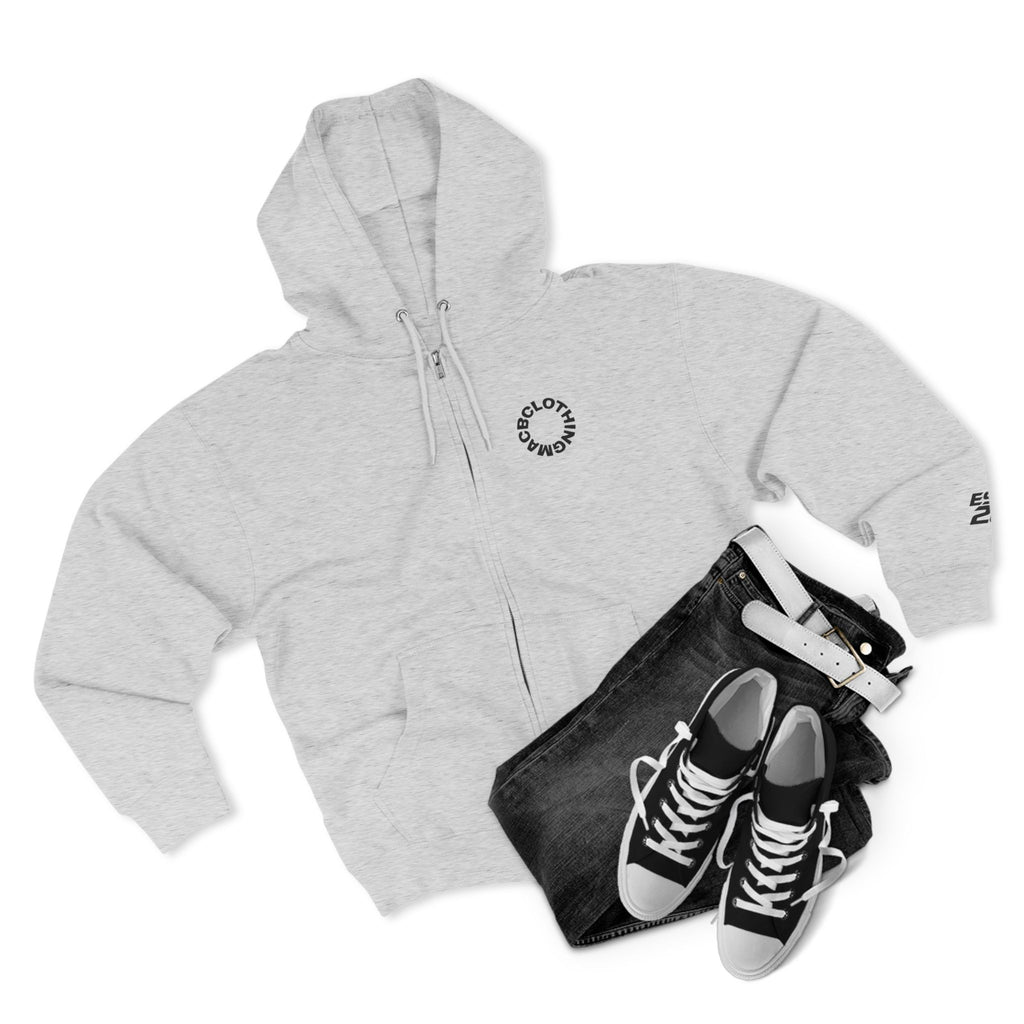 Unisex Zip Hoodie Large snake face back