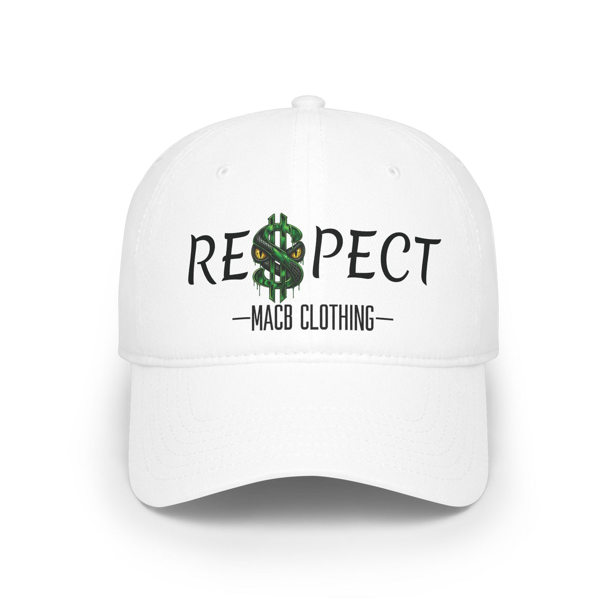 MACB DARK FONT RESPECT BASEBALL CAP