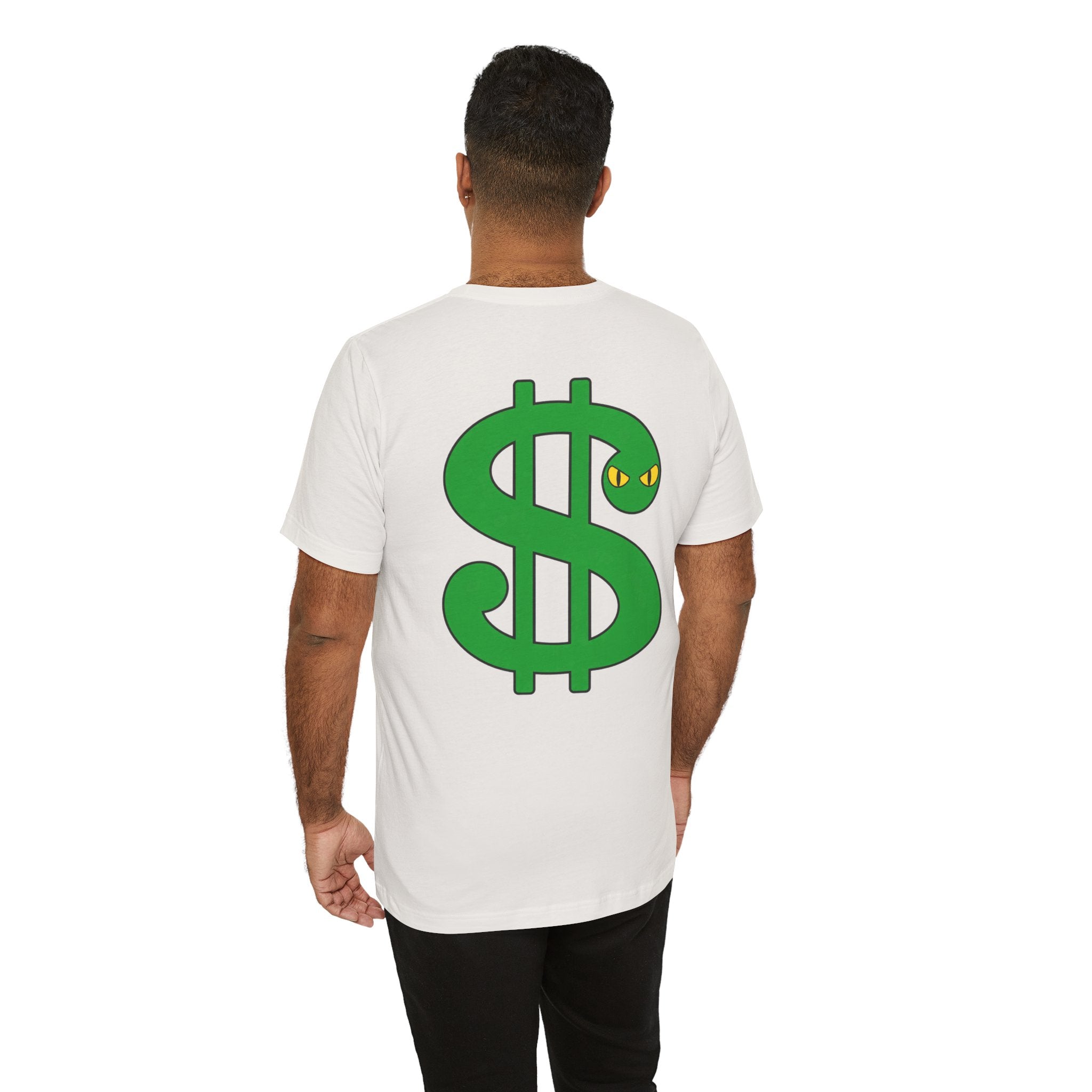 Unisex white color dark font combo