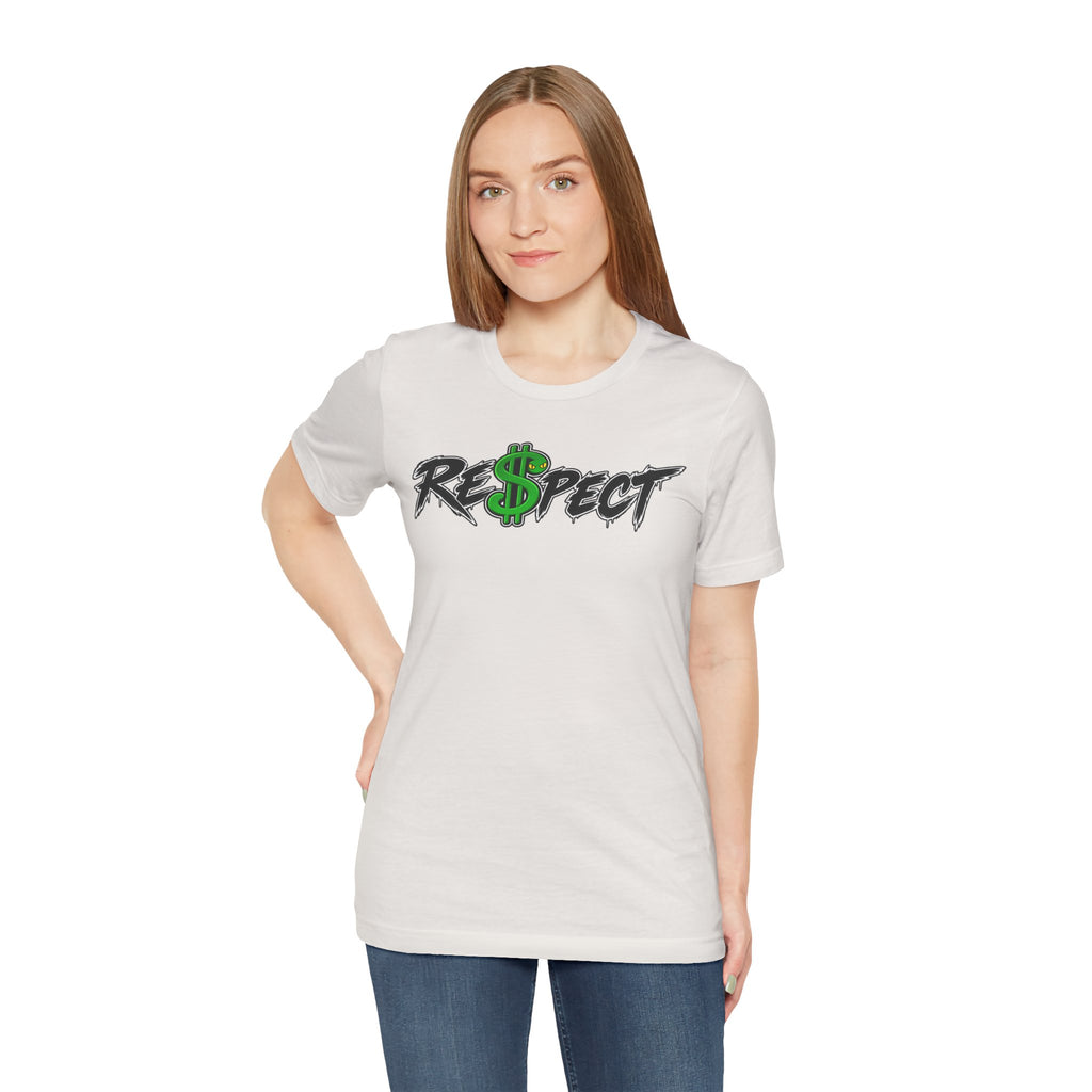 Unisex white color dark font combo