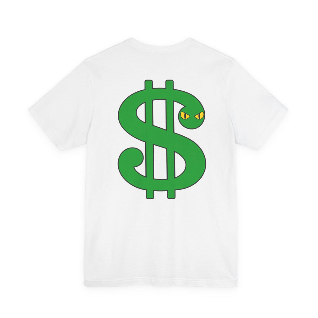 Unisex white color dark font combo
