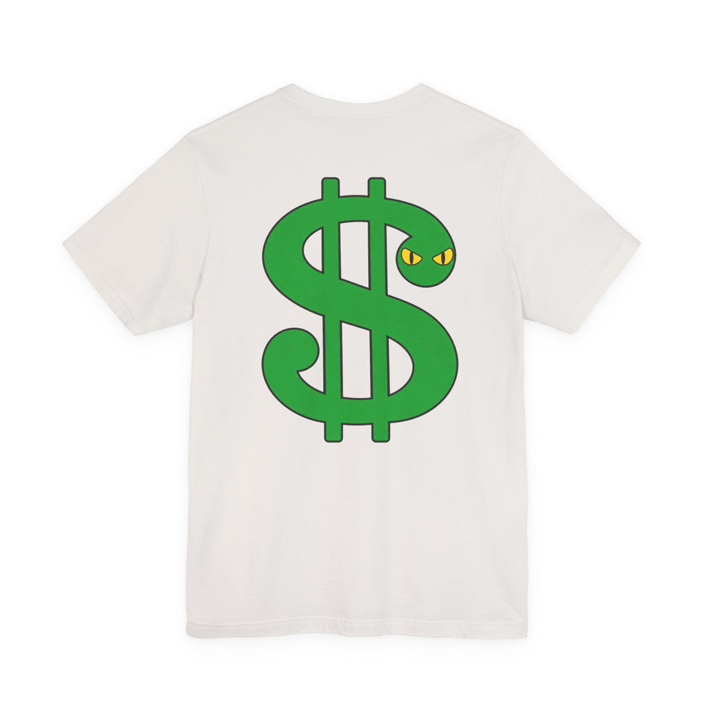 Unisex white color dark font combo