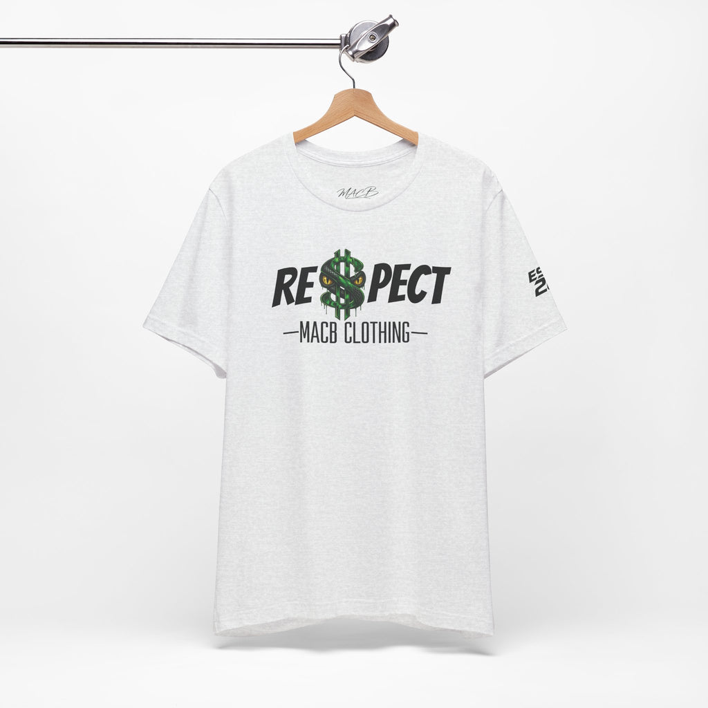MACB updated S/Snake design unisex RE$PECT shirt