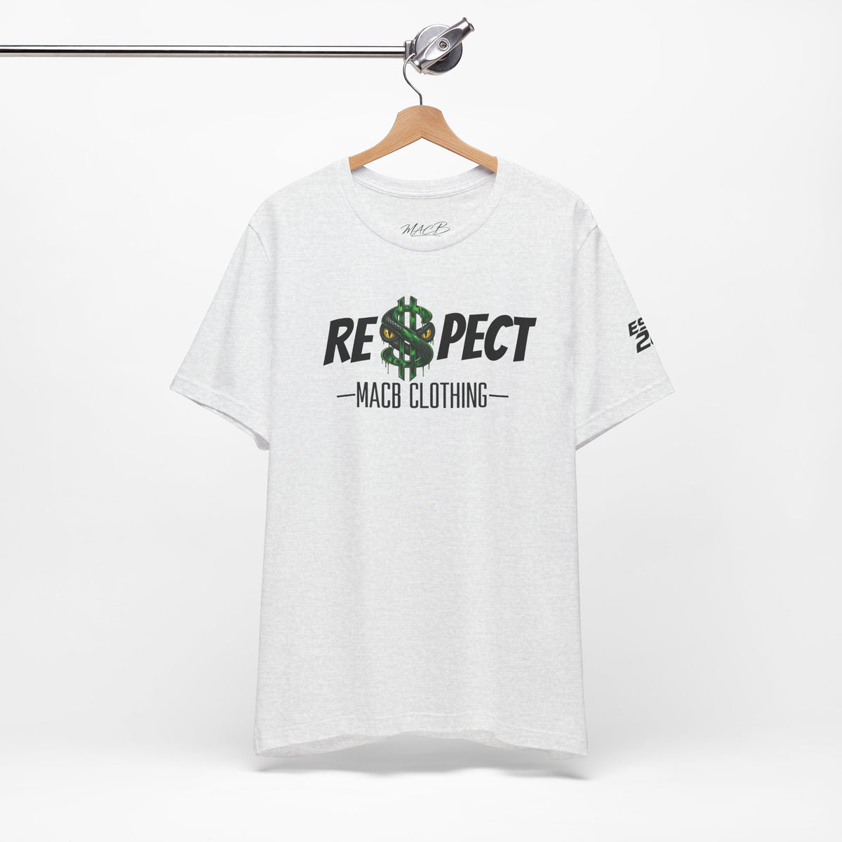 MACB updated S/Snake design unisex RE$PECT shirt