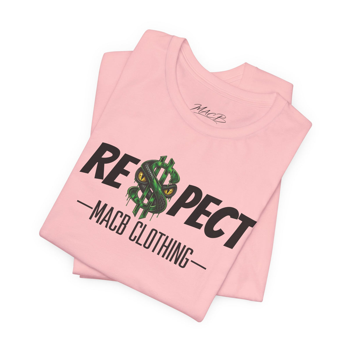 MACB updated S/Snake design unisex RE$PECT shirt