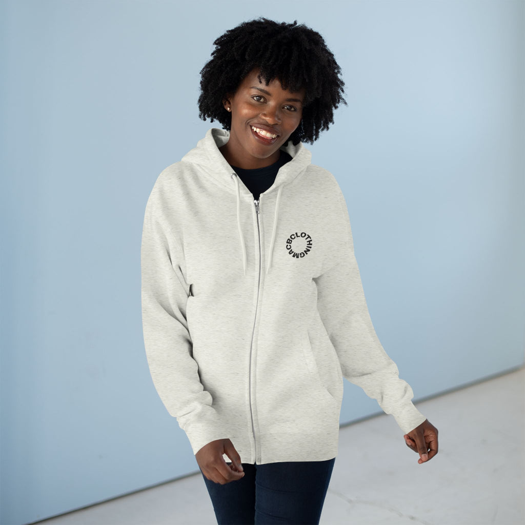 Unisex Zip Hoodie Large snake face back