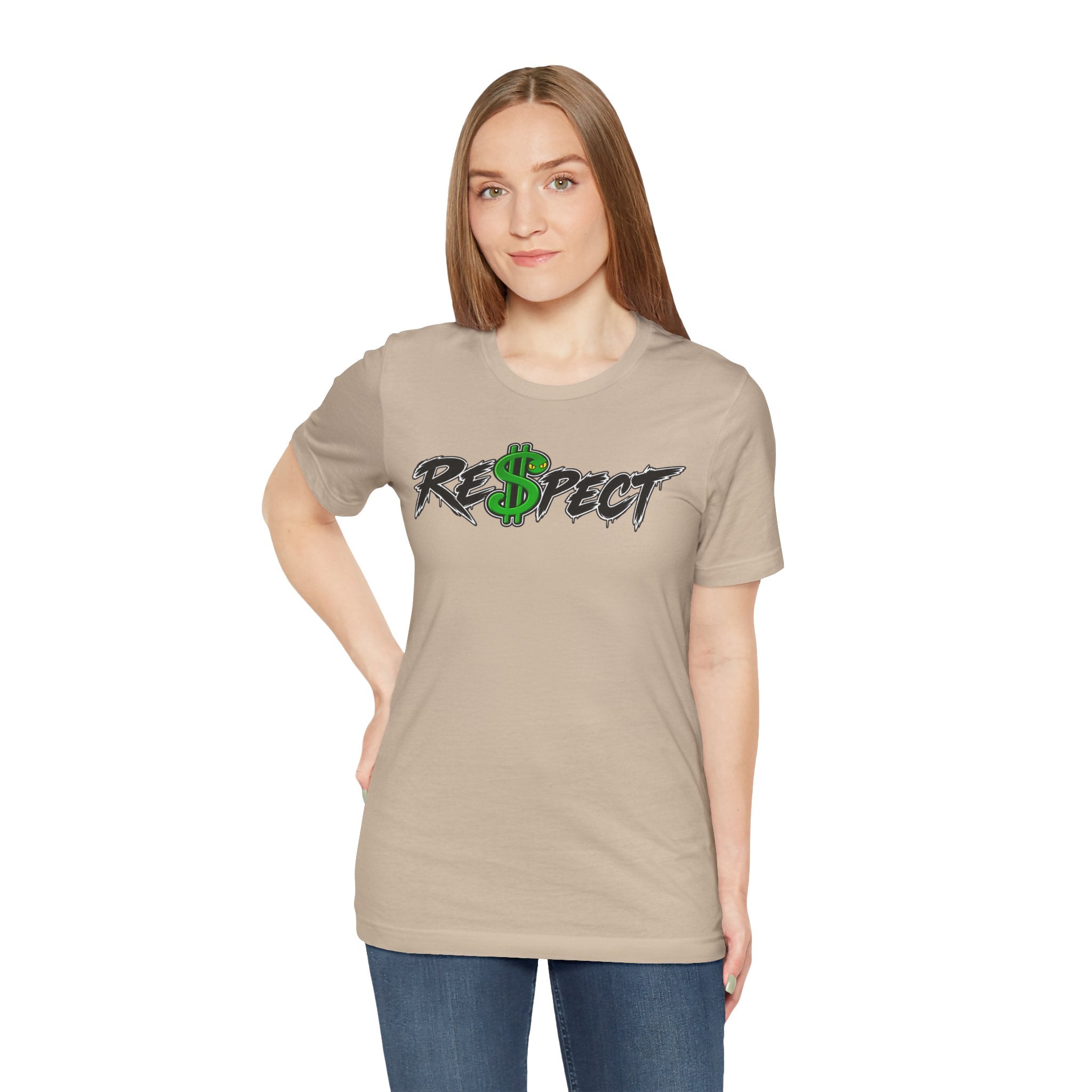 Unisex white color dark font combo