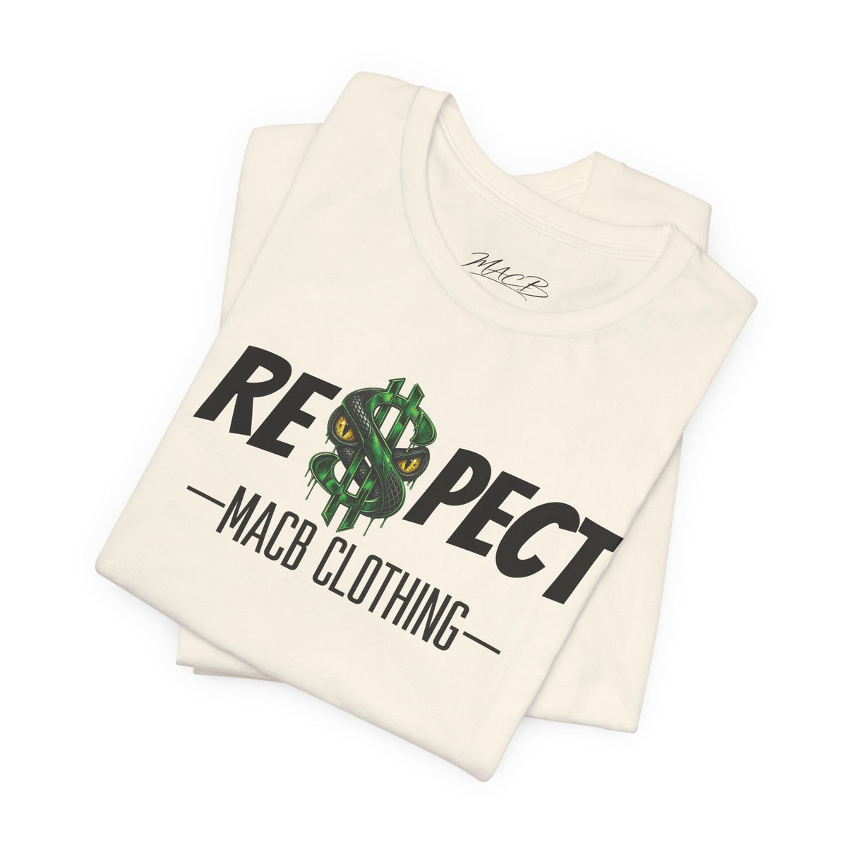 MACB updated S/Snake design unisex RE$PECT shirt