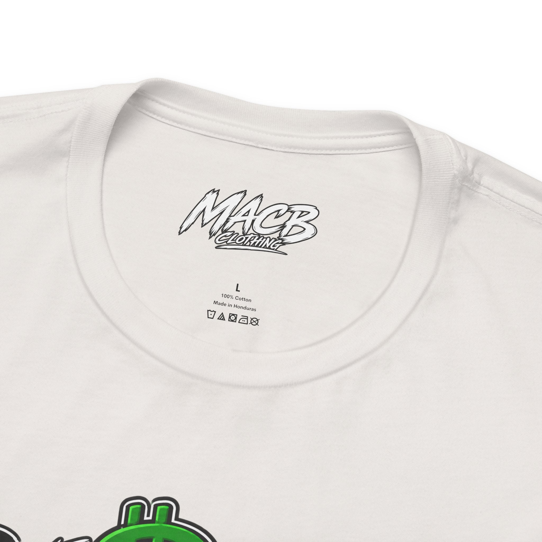 Unisex white color dark font combo