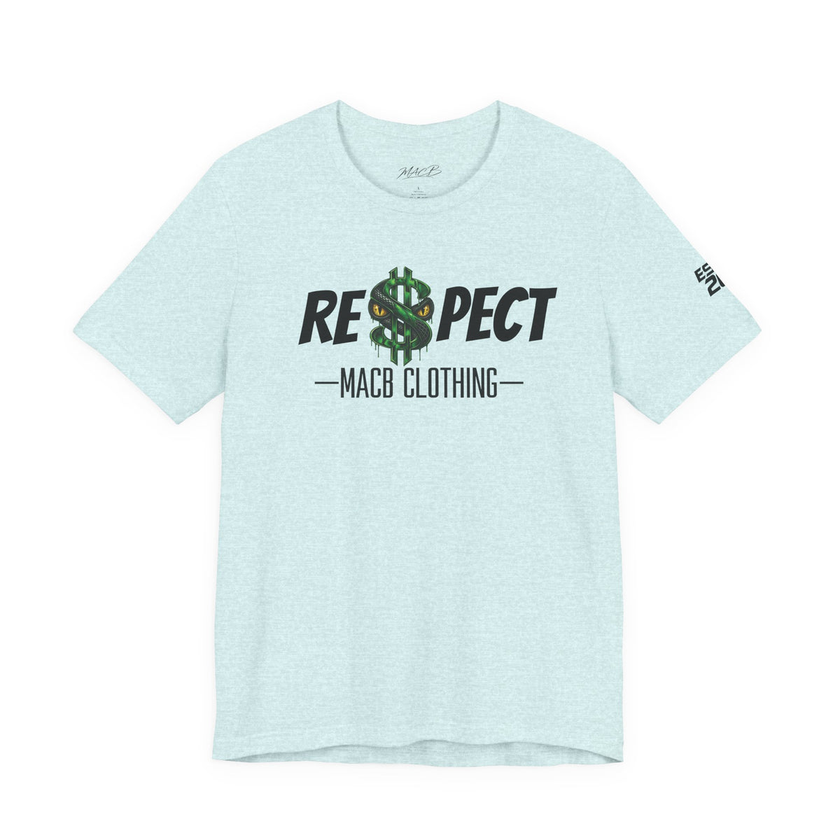 MACB updated S/Snake design unisex RE$PECT shirt