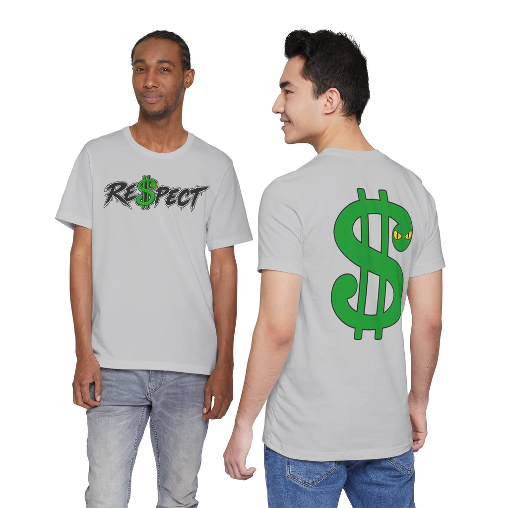 Unisex white color dark font combo