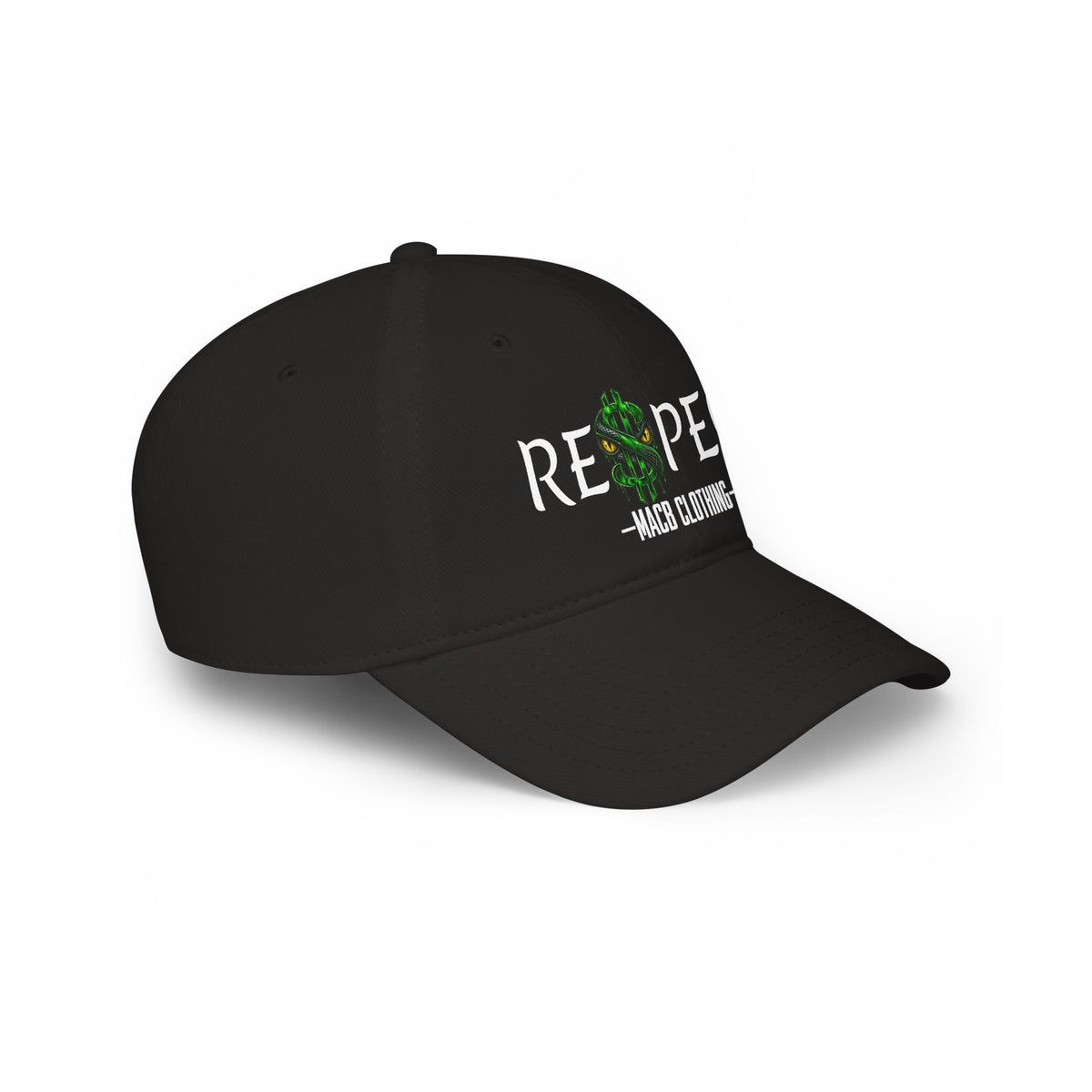 MACB LIGHT FONT RESPECT BASEBALL CAP