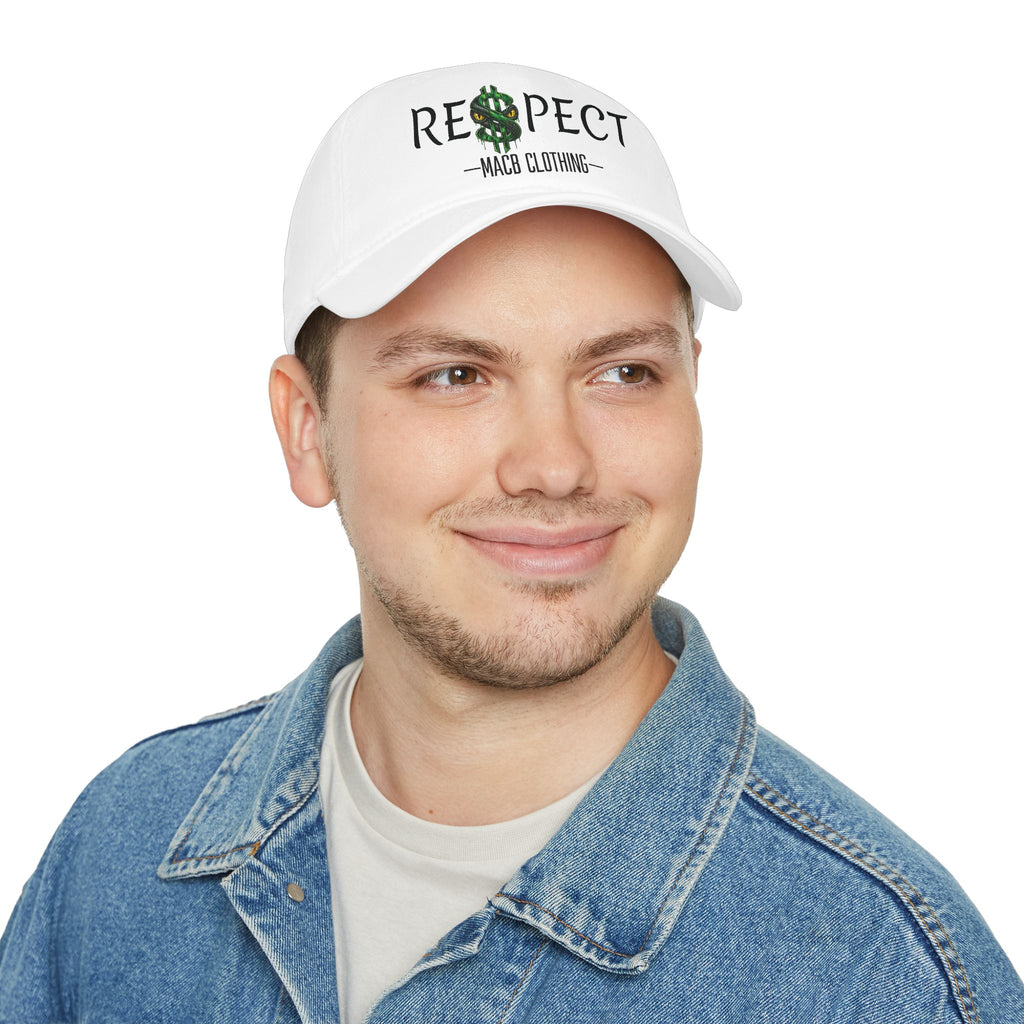 MACB DARK FONT RESPECT BASEBALL CAP
