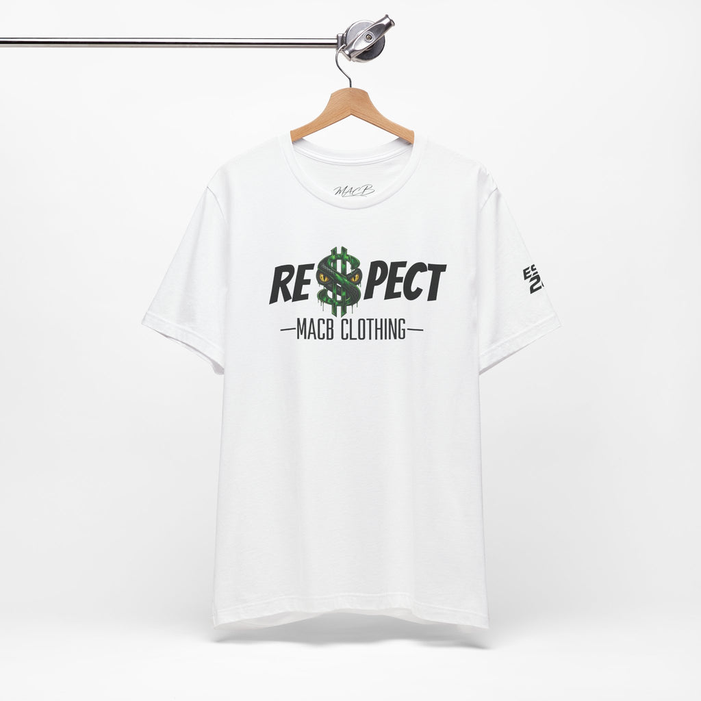 MACB updated S/Snake design unisex RE$PECT shirt