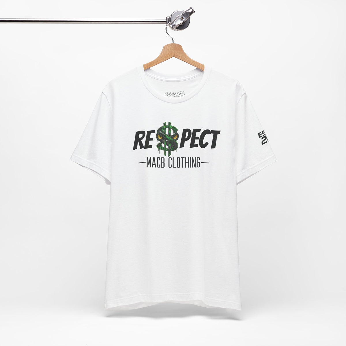 MACB updated S/Snake design unisex RE$PECT shirt