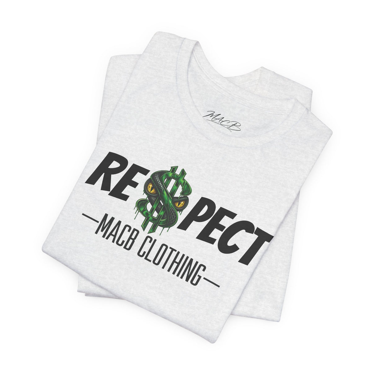 MACB updated S/Snake design unisex RE$PECT shirt