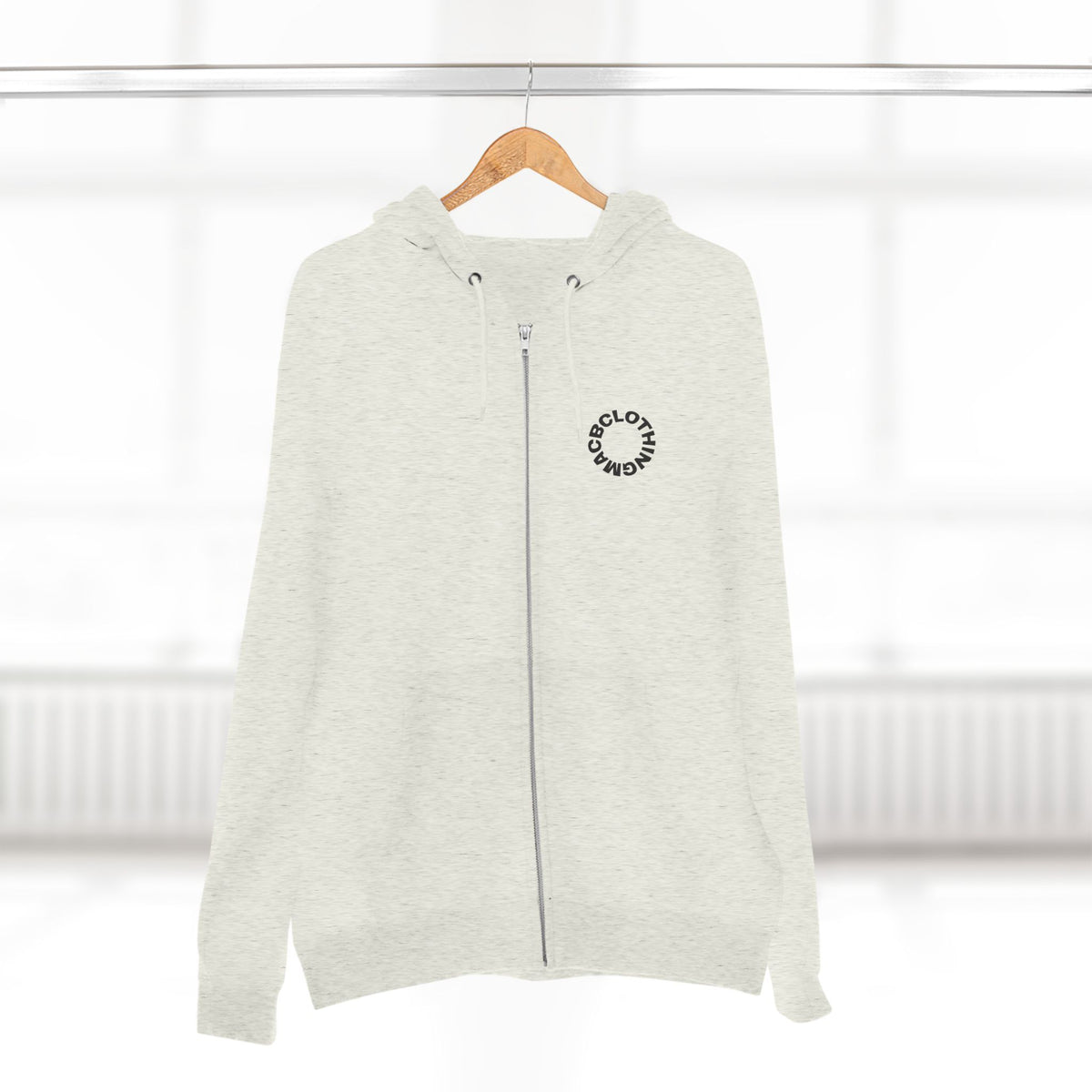 Unisex Zip Hoodie Large snake face back