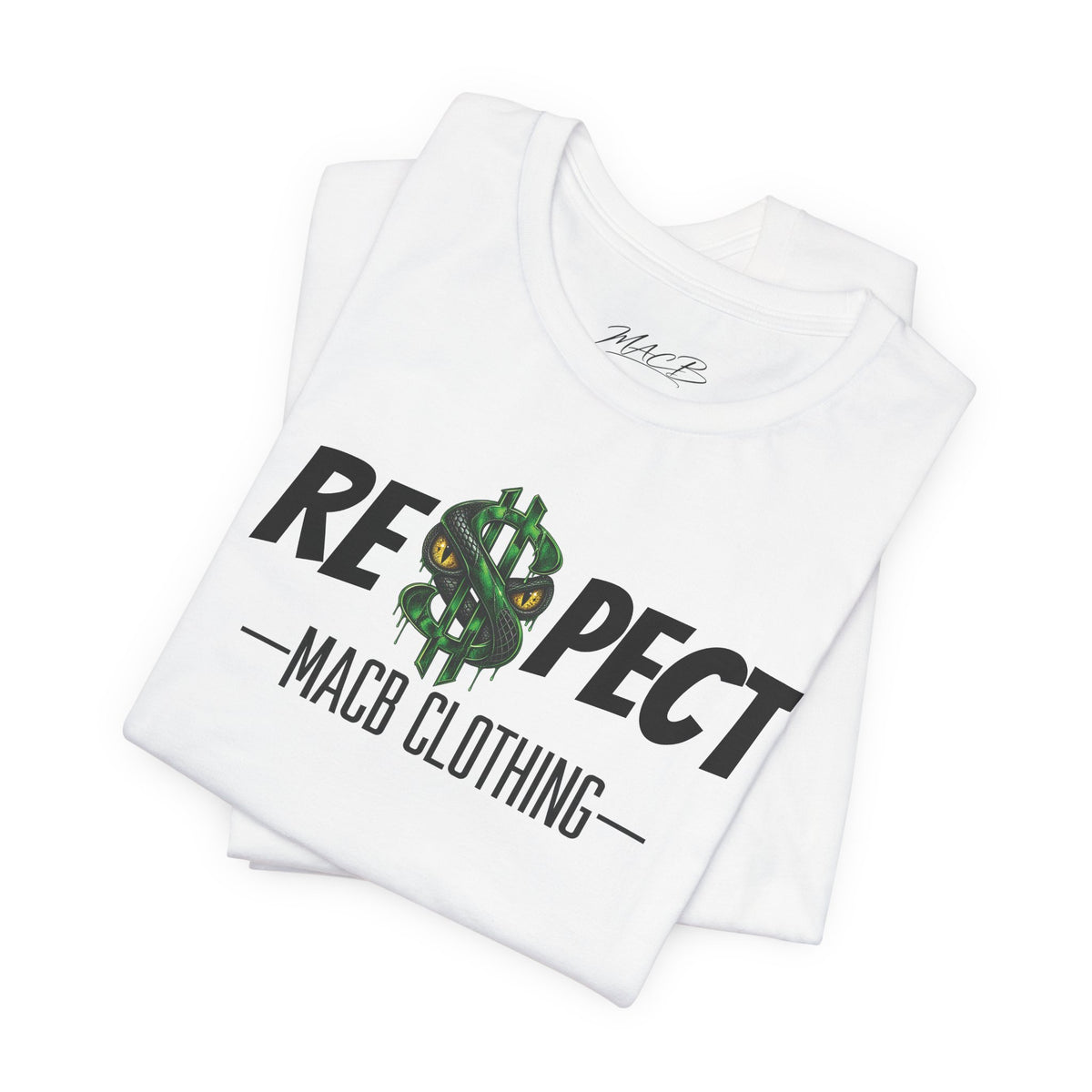 MACB updated S/Snake design unisex RE$PECT shirt