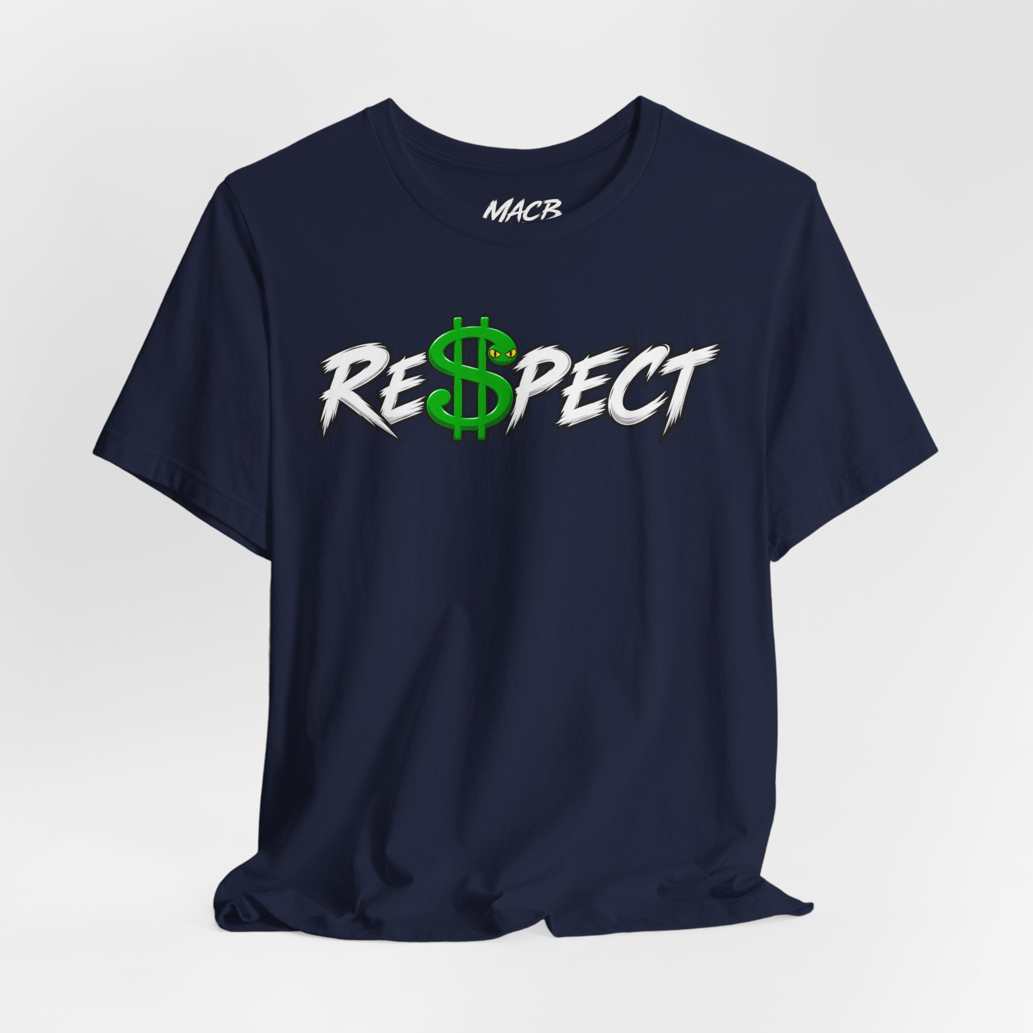 Unisex dark color white font combo
