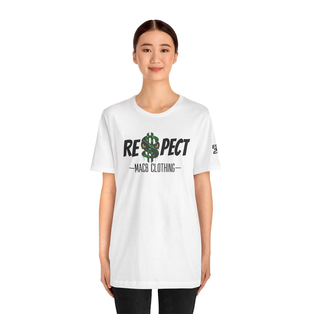 MACB updated S/Snake design unisex RE$PECT shirt