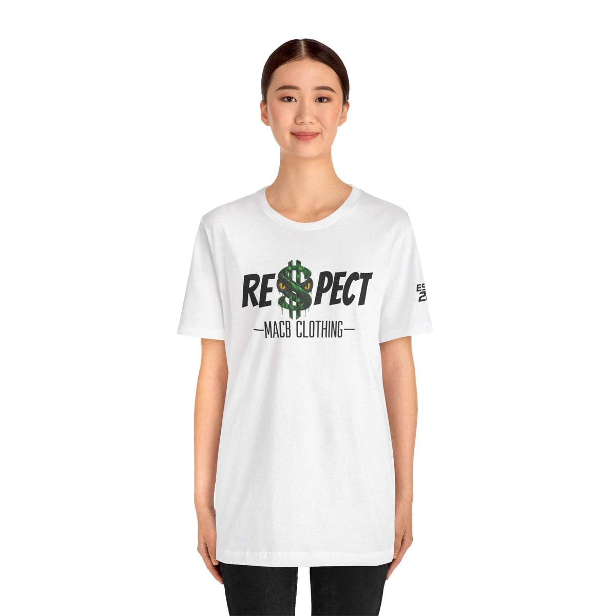 MACB updated S/Snake design unisex RE$PECT shirt