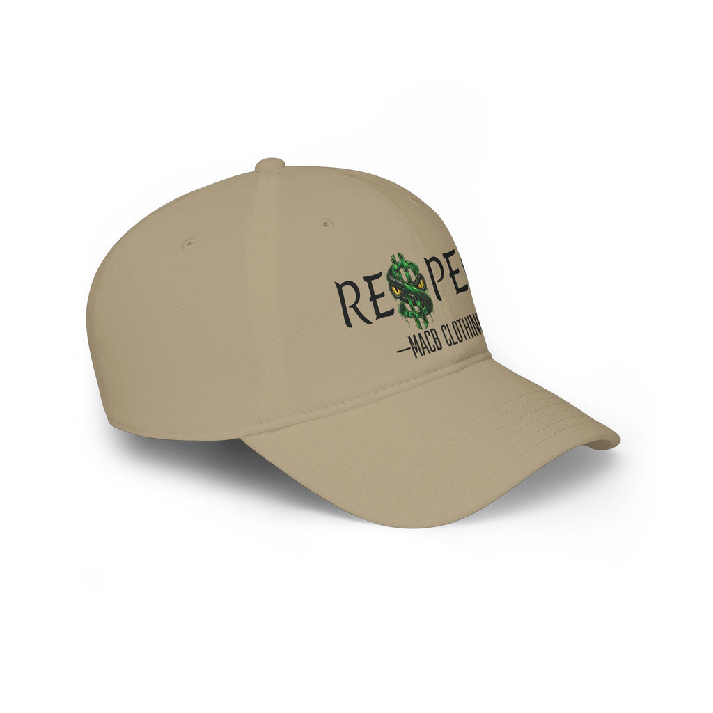MACB DARK FONT RESPECT BASEBALL CAP