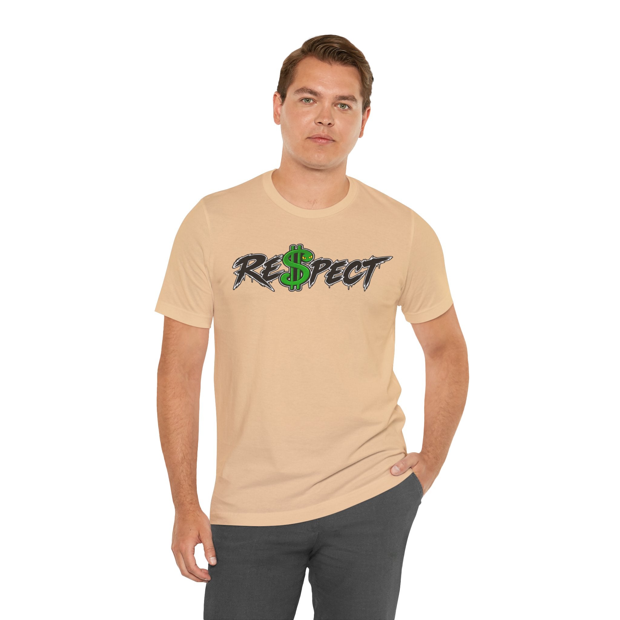 Unisex white color dark font combo
