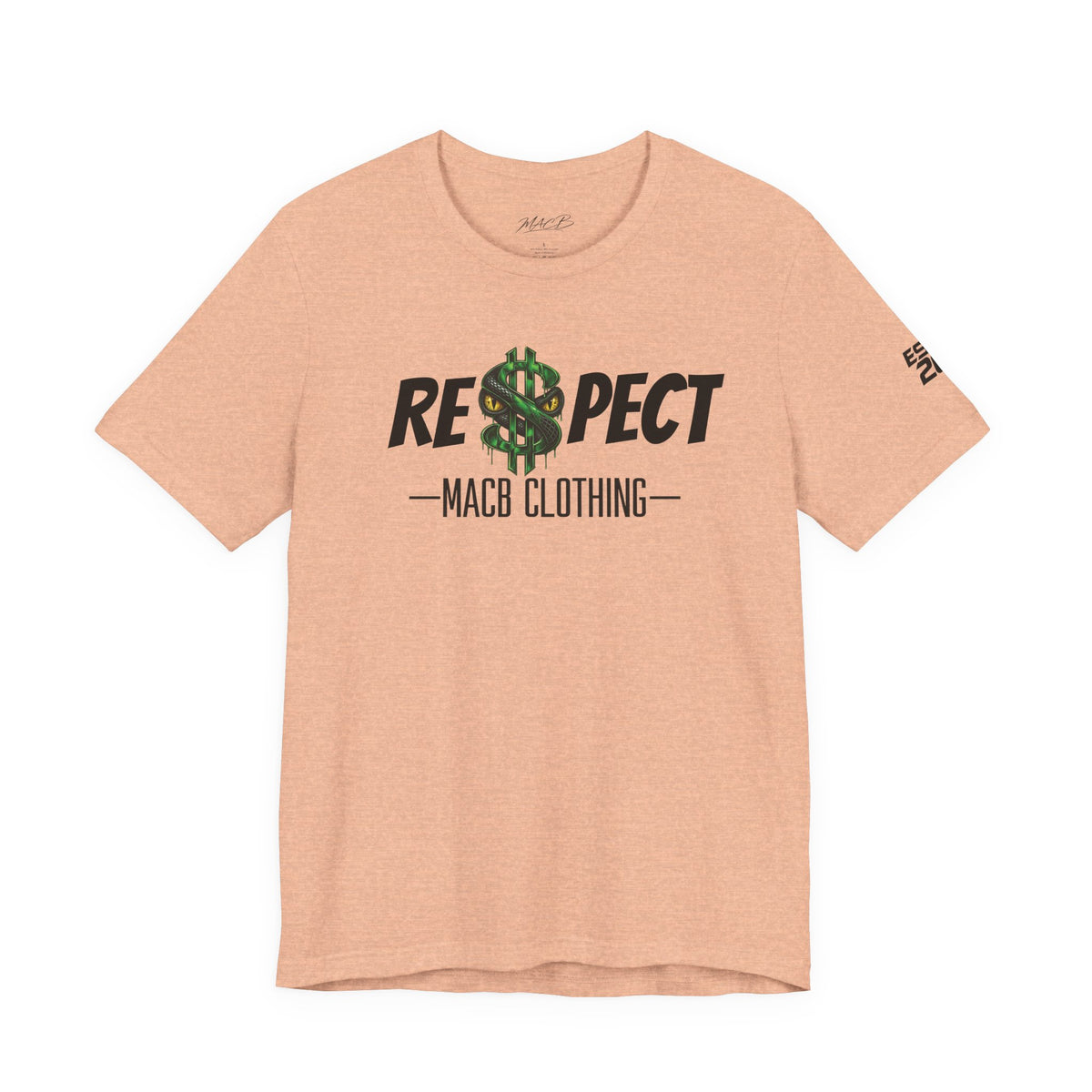 MACB updated S/Snake design unisex RE$PECT shirt
