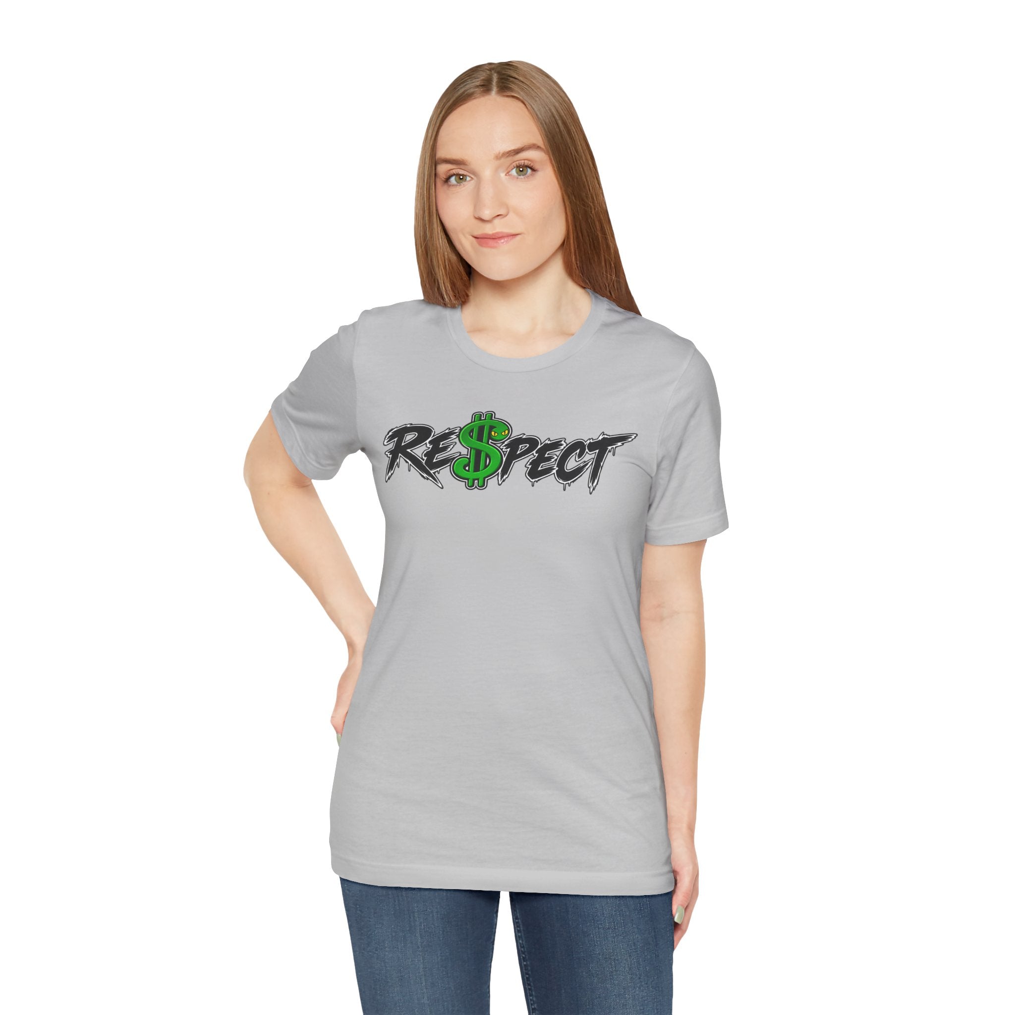 Unisex white color dark font combo