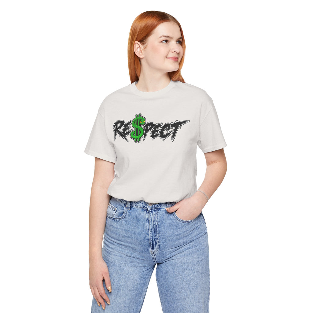 Unisex white color dark font combo