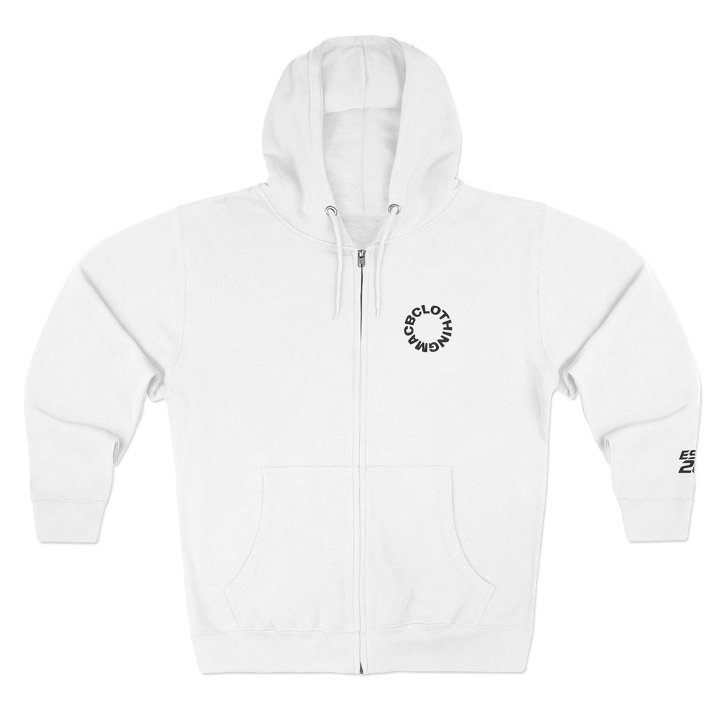 Unisex Zip Hoodie Large snake face back