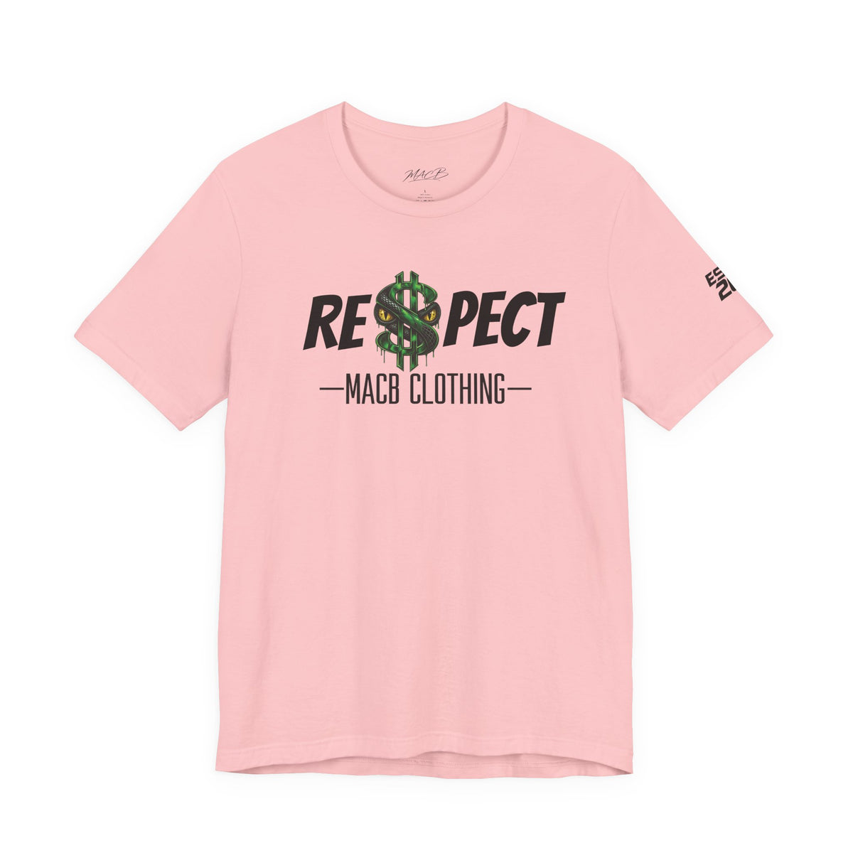 MACB updated S/Snake design unisex RE$PECT shirt