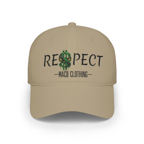 MACB DARK FONT RESPECT BASEBALL CAP