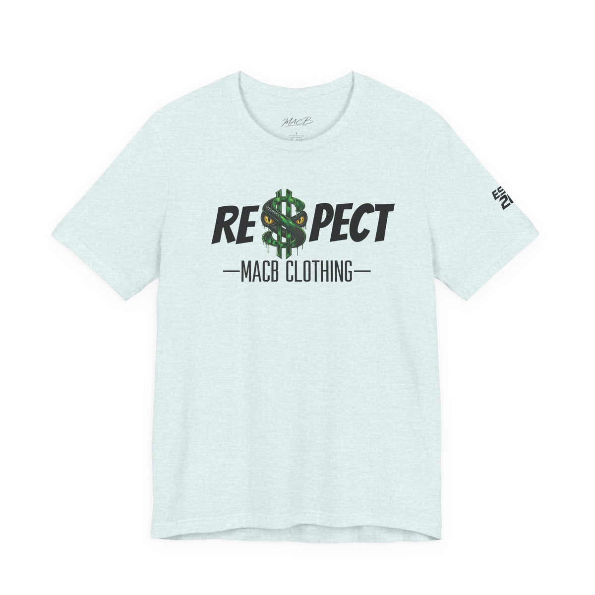 MACB updated S/Snake design unisex RE$PECT shirt