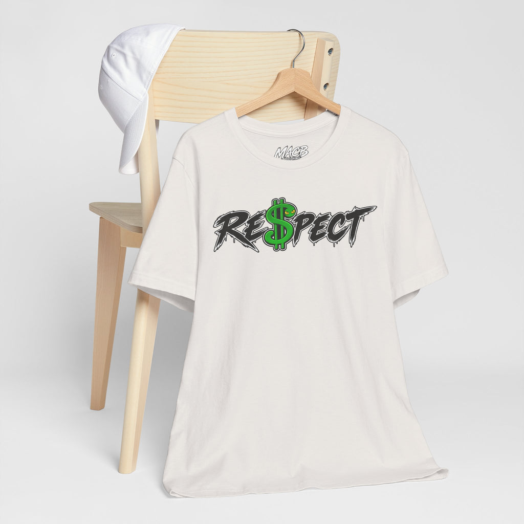 Unisex white color dark font combo