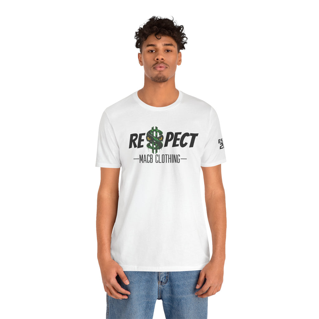 MACB updated S/Snake design unisex RE$PECT shirt