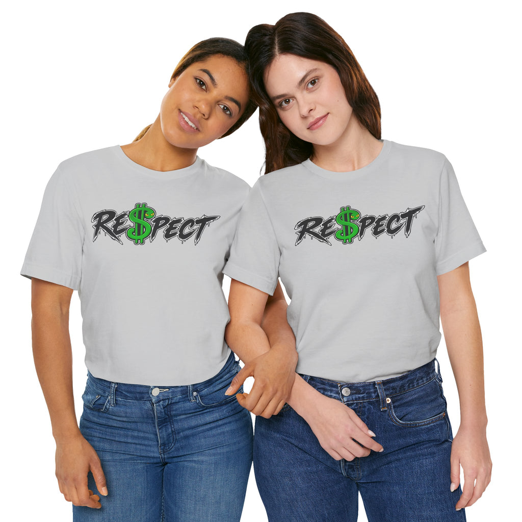 Unisex white color dark font combo