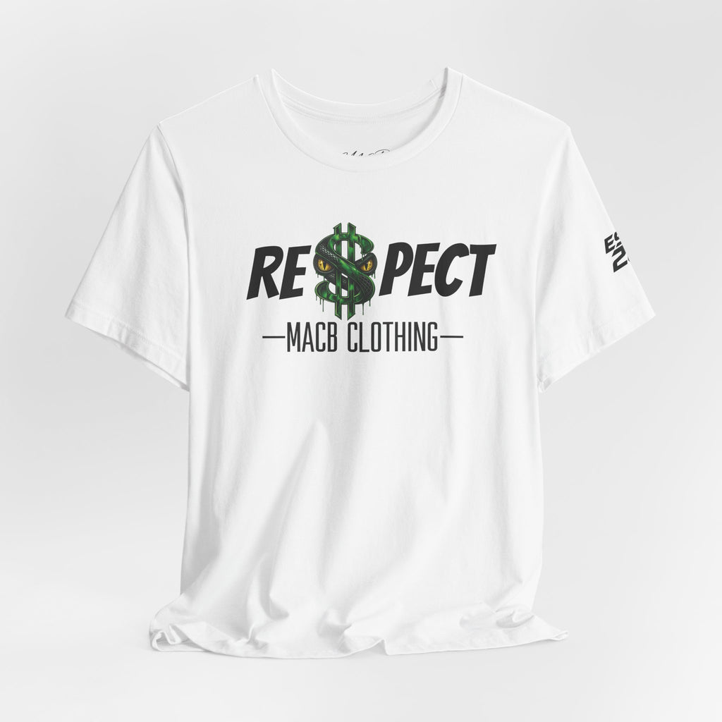 MACB updated S/Snake design unisex RE$PECT shirt